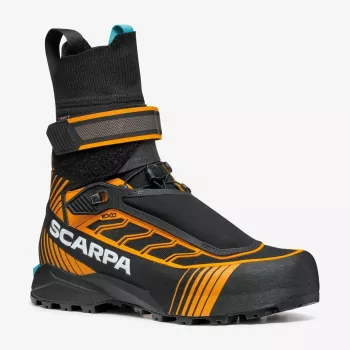 Scarpa Ribelle Tech 3 HD Mountaineering Boots - Black/Bright Orange - Size 46