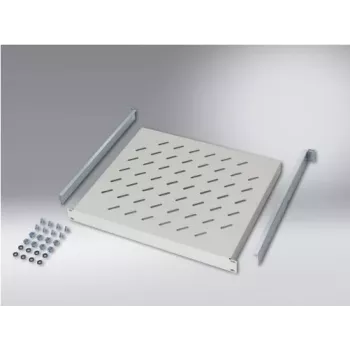 SCHÄFER IT SYSTEMS Fiksuota stovo lentyna 19 colių 1U 448x400mm Šviesiai pilka 6550400
