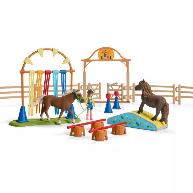Schleich Farm Life Pony Agility Training Playset