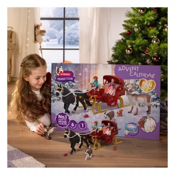 Schleich Horse Club advento kalendorius – kalėdinis pasivažinėjimas rogėmis