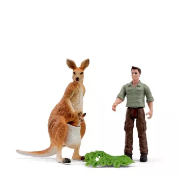 Schleich Pocket Set! Kengūrų turas su reindžeriu