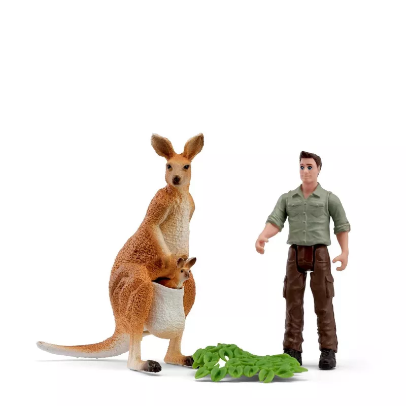 Schleich Pocket Set! Kengūrų turas su reindžeriu