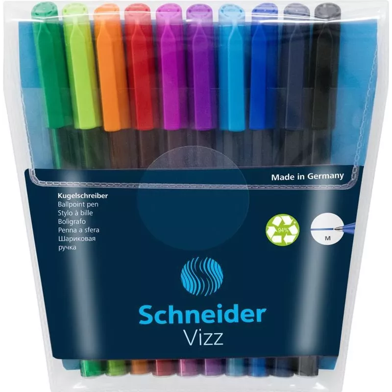 Schneider Vizz M tušinukų rinkinys, 10 vnt., įvairių spalvų, vidutinis 102290