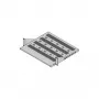 SCHROFF 19 colių fiksuota lentyna, 430 x 400 mm naudojamas plotas, šviesiai pilka RAL 7035, 1U, 25 kg apkrova