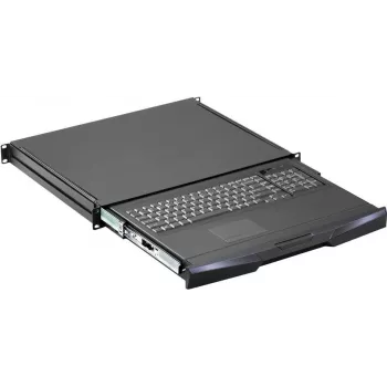 SCHROFF 1U klaviatūros stalčius RAL 9005 juodas 19 inch montuojamas į stelažą 60118566