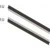 SCHROFF Šepetėlių juostos panelis 1U su 2 kabelių įvadais, juodas RAL 9005 64230096
