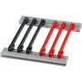 SCHROFF kreipianųjų bėgelių priedų rinkinys 160TE 2mm raudonas (10 vnt.) 24568363