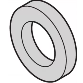 SCHROFF plastikinė poveržlė 2,7 mm vidinis skersmuo, 6 mm išorinis skersmuo, 0,5 mm storio, PA 6.6, natūrali, 100 vienetų (21101121)