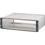 SCHROFF ratiopacPRO 3U 84HP 435mm gylio stalinis korpusas, šviesiai pilkas 24571443
