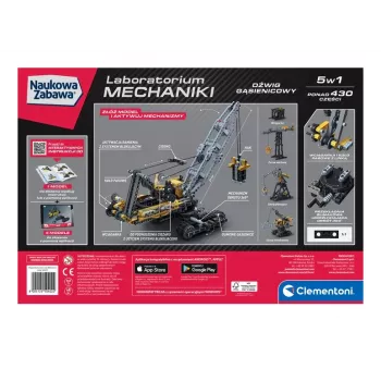 Mokslinės pramogos mechanikos laboratorija Vikšrinis kranas Clementoni 50402