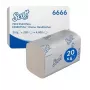 Scott Essential Interfold popieriniai rankšluosčiai 6666, 2 sluoksnių, balti, 4000 lapelių (15 pakelių po 267)