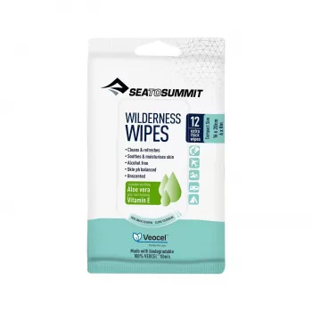 Sea to Summit Wilderness Wipes 12 kompostuojamos šlapios servetėlės