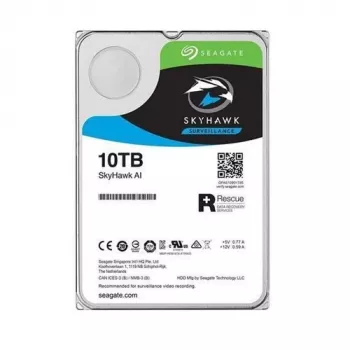 Seagate SkyHawk 10TB stebėjimo HDD, 3,5 colio, SATA 6Gb/s, 7200 RPM, 256MB podėlis, CMR