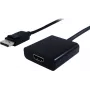 SECOMP DisplayPort vyriškas į HDMI moteriškas adapterio kabelis, 0,15 m, juodas, Full HD, pasyvus 11.55.3203
