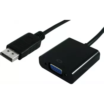 SECOMP STANDARD DisplayPort į VGA adapterio kabelis, DP vyriškas į VGA moterišką, 1m, juodas (S3201-10)