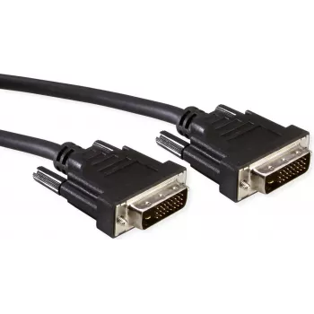 SECOMP STANDARD DVI-D Dual Link monitoriaus kabelis, DVI-D vyriškas į DVI-D vyrišką, 5 m, juodas S3643