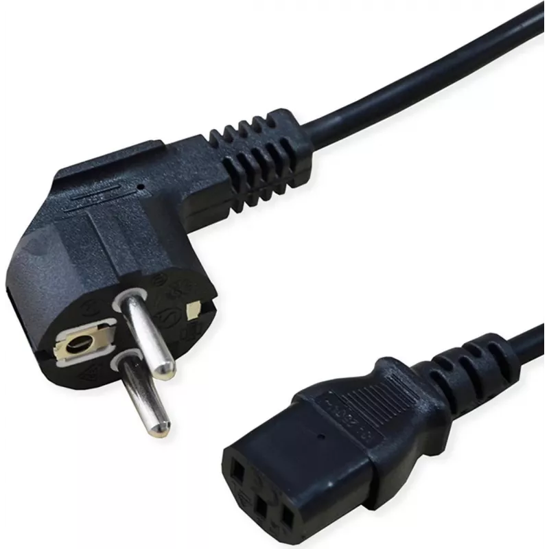 SECOMP STANDARD maitinimo laidas, tiesus IEC lizdas, juodas, 1,8 m (S2309)