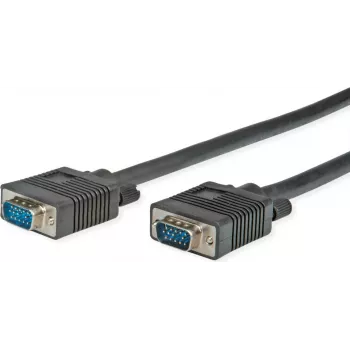 SECOMP STANDARD SVGA kabelis HD15 ST - ST, juodas, 10 m (S3605)