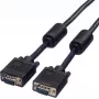 SECOMP STANDARD SVGA kabelis HD15 su feritu, ST-ST, juodas, 10 m (S3618)