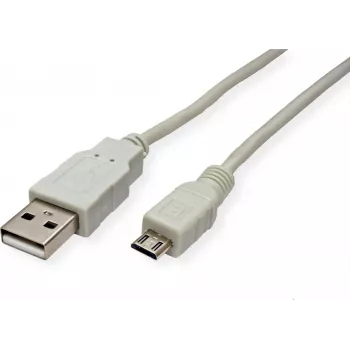 SECOMP STANDARD USB 2.0 kabelis, USB A male į Micro USB B male, 3 m, juodas S3153