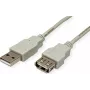 SECOMP STANDARD USB 2.0 prailginimo kabelis, Type A male į female, smėlio spalvos, 0,8 m (S3111)