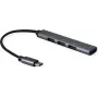 SECOMP STANDARD USB 2.0 šakotuvas, USB-C jungtis, 4x USB-A prievadai (3x USB 2.0 + 1x USB 3.2 Gen1) (S3017)
