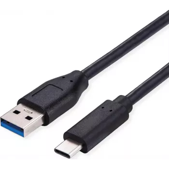 SECOMP Standartinis USB 3.2 Gen 1 kabelis, USB A į C, 0,5 m, juodas (S3015)