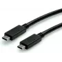 SECOMP STANDARD USB 3.2 Gen 2 kabelis, E-Mark, USB-C į USB-C, tiesus, 10 Gbit/s, 100W, juodas, 1 m (S3521)
