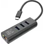 SECOMP STANDARD USB-C į Gigabit Ethernet konverteris + 3 portų USB 3.0 šakotuvas (S1431)