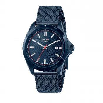 SECTOR MAN R3253231004 43mm mėlynas ciferblatas nerūdijančio plieno kvarcinis laikrodis