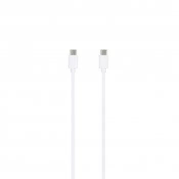 SEEK TOTI Type-C į Type-C 1m PVC duomenų kabelis 3A baltas