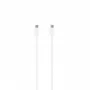 SEEK TOTI Type-C į Type-C 1m PVC duomenų kabelis 3A baltas