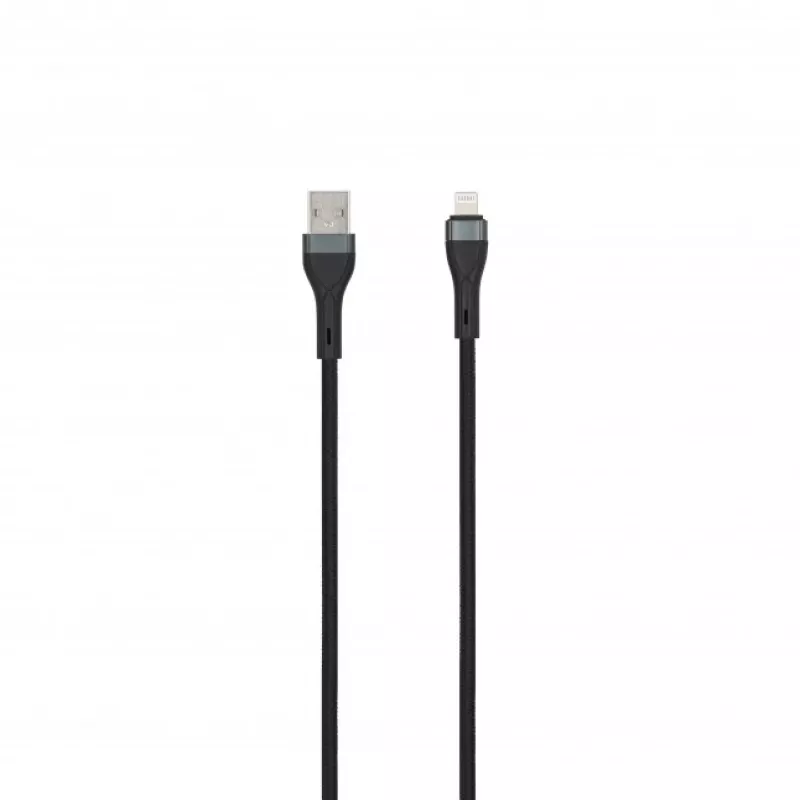 SEEK TOTI USB-A į Lightning 2m Pintas Laidas 2A (Ne-MFI) Juodas