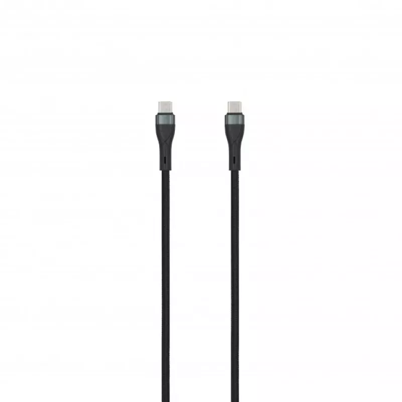 SEEK TOTI USB-C į USB-C 2m Pintas Laidas 3A Juodas