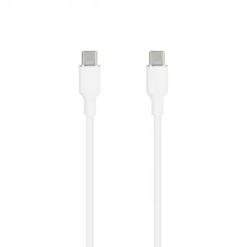 SEEK TOTI USB-C į USB-C Silikoninis laidas 1m 3A Baltas