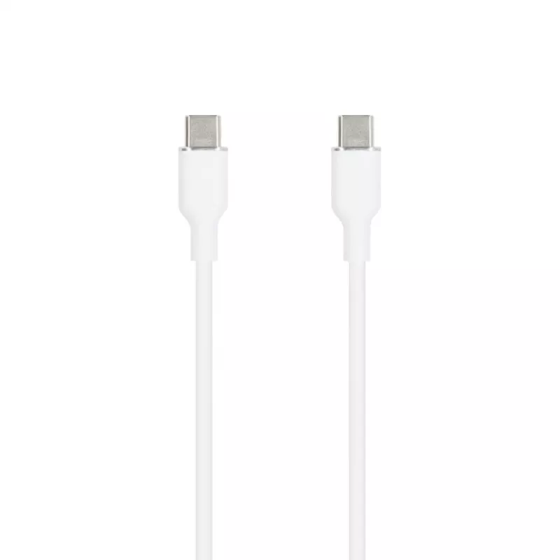 SEEK TOTI USB-C į USB-C Silikoninis laidas 1m 3A Baltas