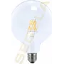 SEGULA LED Globe 125 Clear E27 6.5W 650Lm 2700K šiltai balta reguliuojama