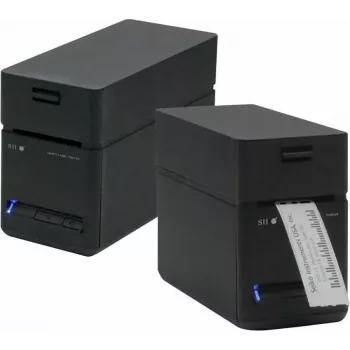 SEIKO SLP-720RT belaidis LAN etikečių spausdintuvas, 300 dpi tiesioginė terminė spauda, USB/Ethernet/Wi-Fi, automatinis pjaustytuvas, juodas/pilkas