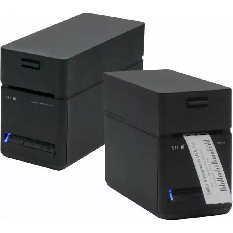 SEIKO SLP-720RT belaidis LAN etikečių spausdintuvas, 300 dpi tiesioginė terminė spauda, USB/Ethernet/Wi-Fi, automatinis pjaustytuvas, juodas/pilkas