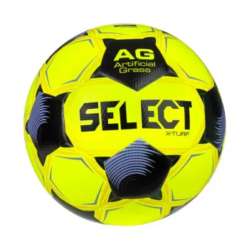 Select X-Turf v26 FIFA Basic Futbolo kamuolys 4 dydis geltonas/juodas/violetinis