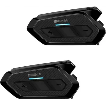 SENA SPIDER RT1 Mesh motociklų domofonas dvigubas rinkinys – Bluetooth 5.2, Mesh domofonas, iki 12 val. pokalbio laiko