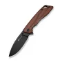 SENCUT Stratex Guibourtia sulankstomas peilis su Drop Point ašmenimis, Liner Lock užraktu, Flipper/Thumb Stud atidarymu, 9Cr18MoV plienu, satino apdaila, 3.46 inch ašmenimis, 4.41 inch uždarytas, kišeninė segtukas