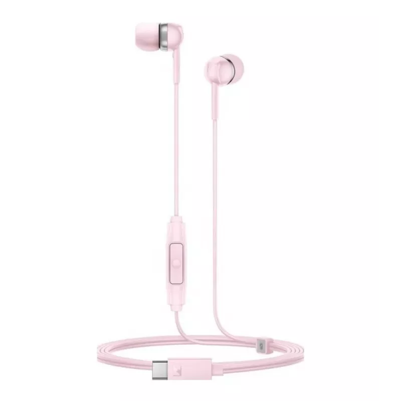 Sennheiser CX 80U laidinės ausinės su mikrofonu ir nuotolinio valdymo pulteliu, Sakura rožinė, 17 Hz - 20 kHz