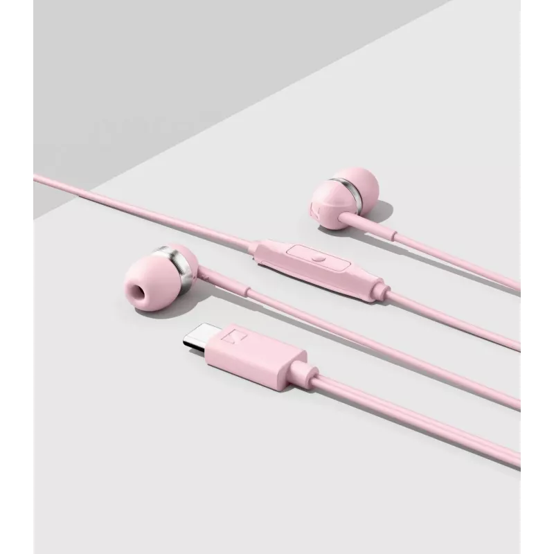 Sennheiser CX 80U laidinės ausinės su mikrofonu ir nuotolinio valdymo pulteliu, Sakura rožinė, 17 Hz - 20 kHz
