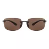 SERENGETI MAN SS755004-S Aviator akiniai - Drivers Brown lęšiai - Gunmetal rėmelis
