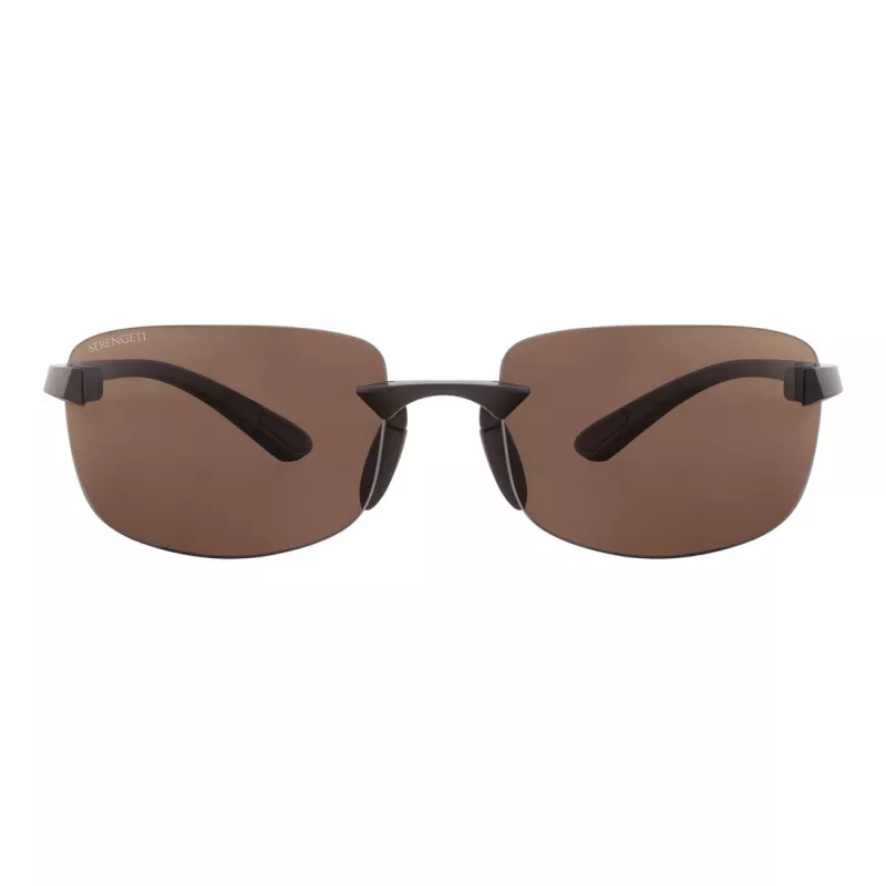 SERENGETI MAN SS755004-S Aviator akiniai - Drivers Brown lęšiai - Gunmetal rėmelis