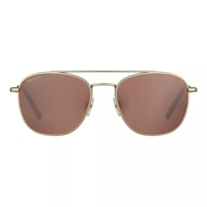 SERENGETI Unisex akiniai nuo saulės SS542004 - Fotochrominiai poliarizuoti mineralinio stiklo lęšiai, 53 mm lęšio plotis, klasikinis stačiakampis