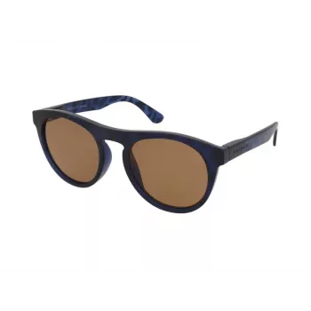 SERENGETI Unisex Sunglasses SS572003-S Satin Black Rectangular Frame Brown Polarized Drivers Lens 53/20/140 mm
