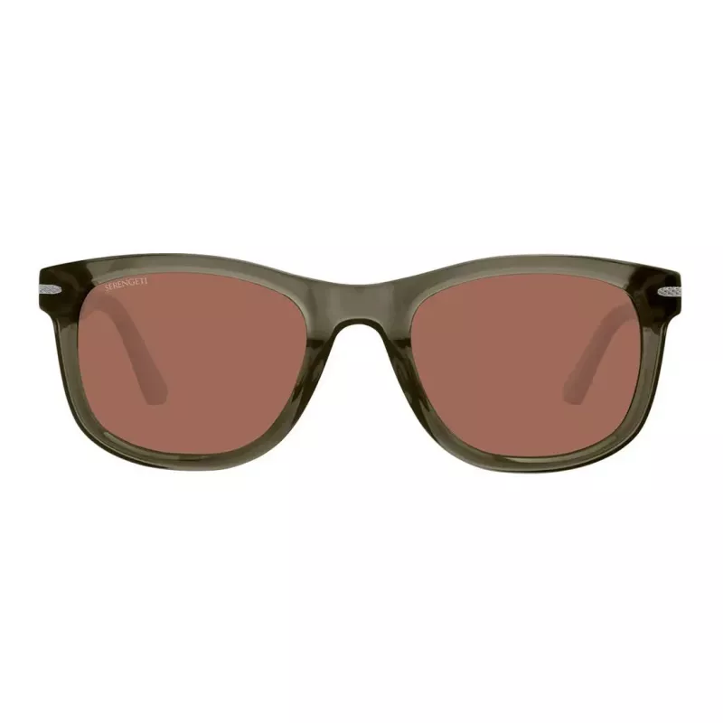 SERENGETI Unisex akiniai nuo saulės SS745004-S - Blizgantis juodas rėmelis, Drivers Gold lęšiai, 54/24/145 mm