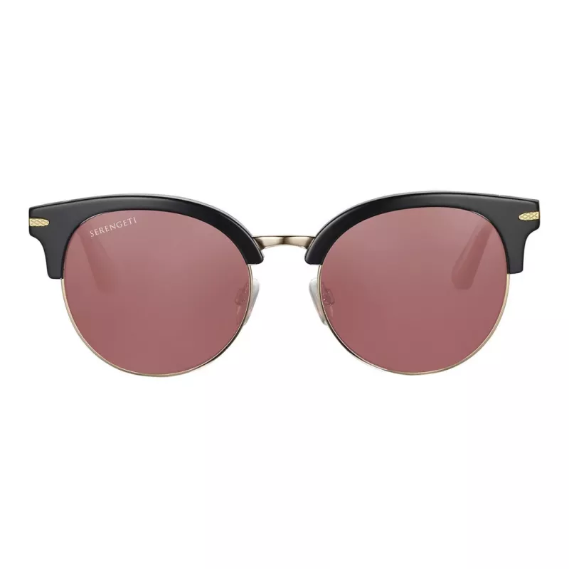 SERENGETI Women's SS560001 Akiniai - Havana Acetato Rėmelis, Rudi Fotochrominiai Mineralinio Stiklo Lęšiai, 53mm